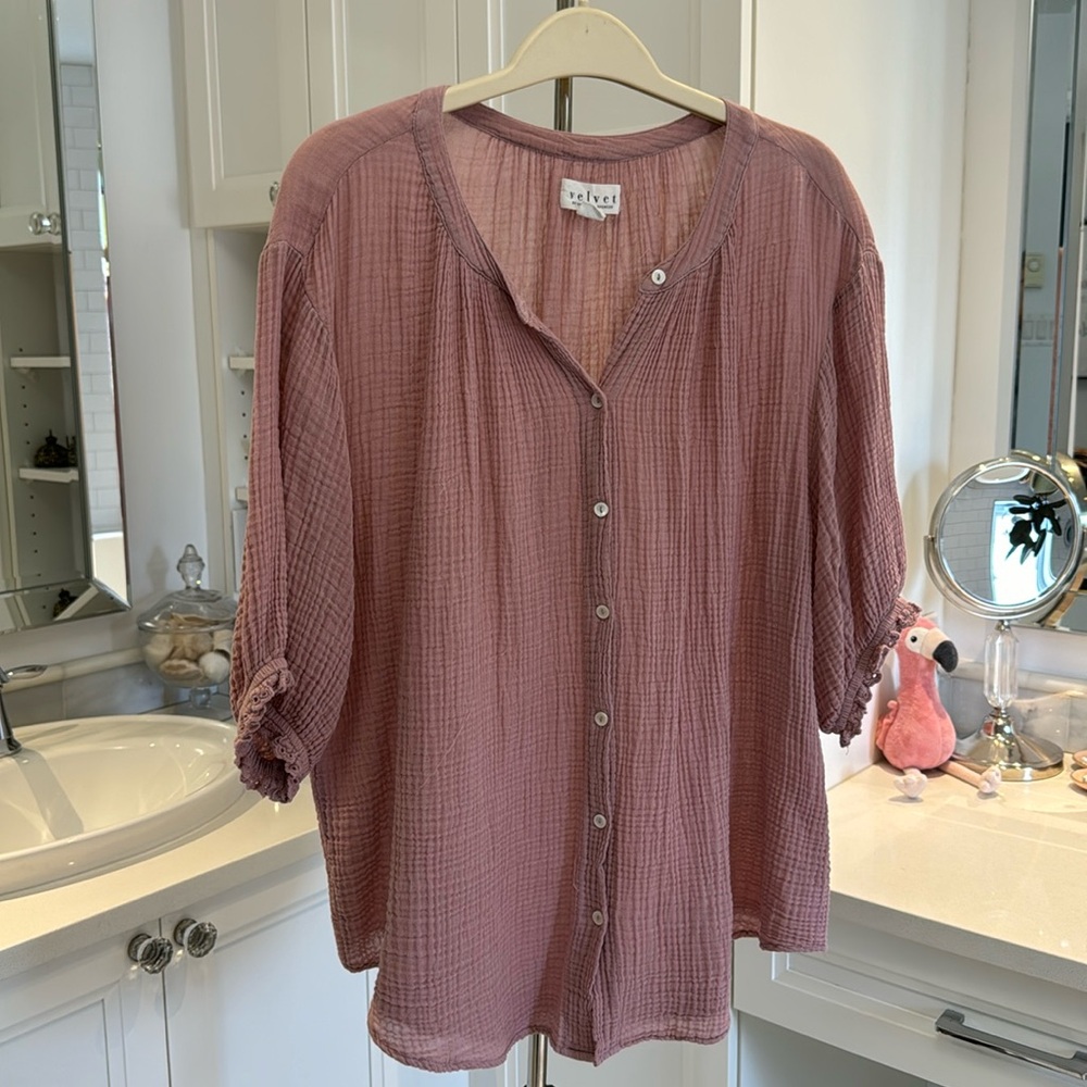 Velvet blouse